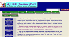 Desktop Screenshot of achildstreasureplace.com